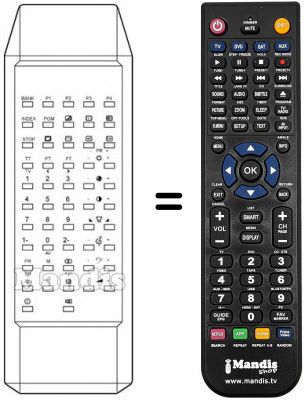 Télécommande équivalente G2