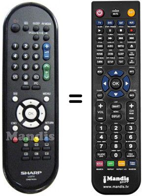 Télécommande équivalente GA 607 WJSA