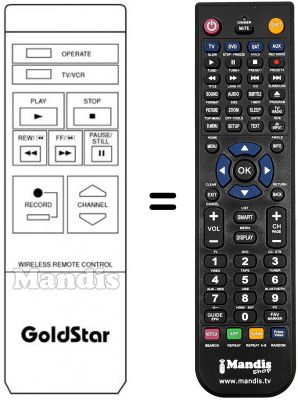 Télécommande équivalente Quasar HQ 801