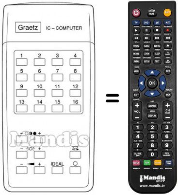 Télécommande équivalente IFB 13