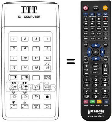 Télécommande équivalente IFB 14 B