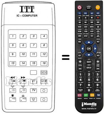 Télécommande équivalente IFB 14 S