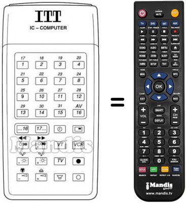 Télécommande équivalente IFB 18