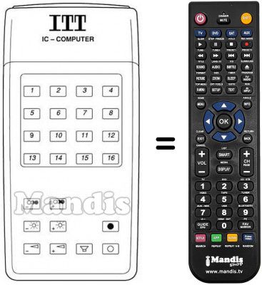 T&eacute;l&eacute;commande &eacute;quivalente IFB 13 N
