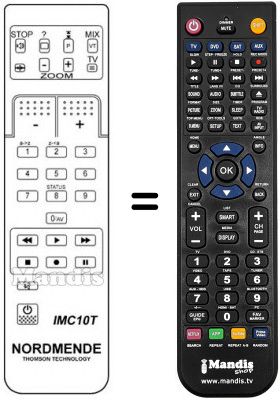 Télécommande équivalente IMC 10 T Télécommande équivalente IMC 10 T