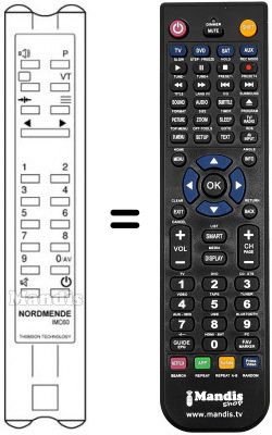 Télécommande équivalente IMC 60 Télécommande équivalente IMC 60