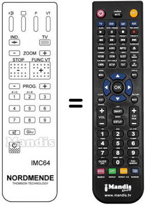 Télécommande équivalente IMC 64 Télécommande équivalente IMC 64