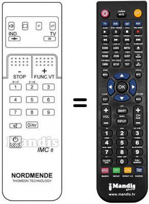 Télécommande équivalente IMC 8 Télécommande équivalente IMC 8