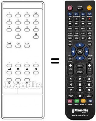 T&eacute;l&eacute;commande &eacute;quivalente INFRARED 1060