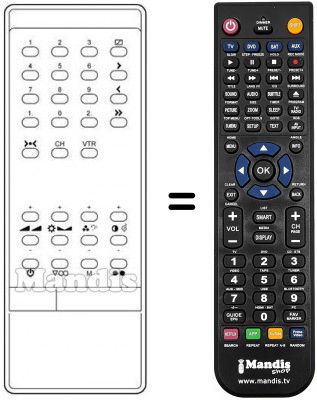 T&eacute;l&eacute;commande &eacute;quivalente INFRARED 1030S
