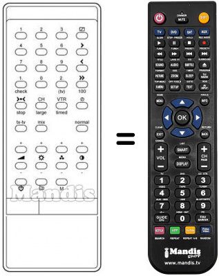 T&eacute;l&eacute;commande &eacute;quivalente M 2