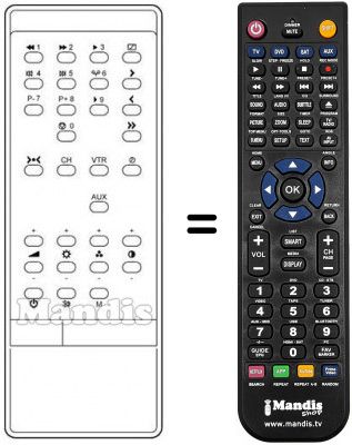 T&eacute;l&eacute;commande &eacute;quivalente INFRARED 1060HV