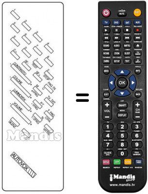 Télécommande équivalente INFRARED 2030