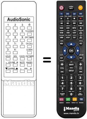 Télécommande équivalente KT 8338