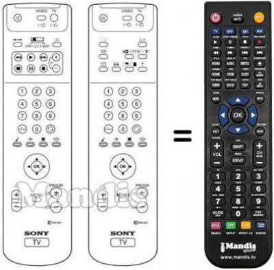 Télécommande équivalente Sony KV-32 DS65U