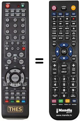 T&eacute;l&eacute;commande &eacute;quivalente THES LTW 15W80KL