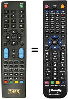Télécommande équivalente THES LTW 26W80K