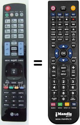 Télécommande équivalente AKB72914208