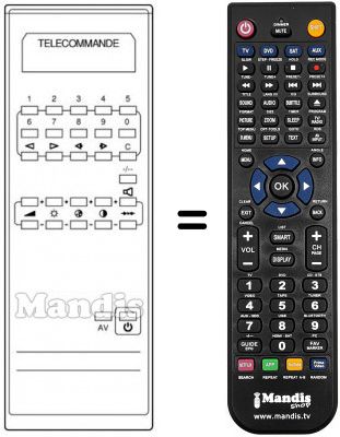 Télécommande équivalente LME MONO