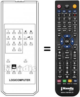 T&eacute;l&eacute;commande &eacute;quivalente LOGICOMPUTER