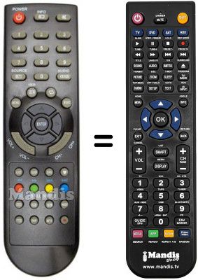 Télécommande équivalente Changhong LT 24F2A