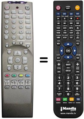 T&eacute;l&eacute;commande &eacute;quivalente JQ REMCON476