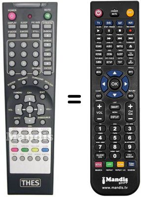 Télécommande équivalente THES THL TW32D88S