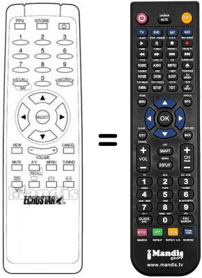 Télécommande équivalente LT 830