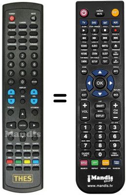 Télécommande équivalente THES LTW 32W98T