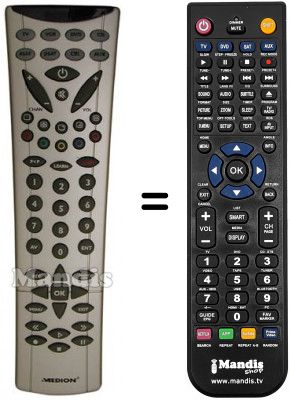 Télécommande équivalente NordMende MD 7330 TJ Télécommande équivalente NordMende MD 7330 TJ