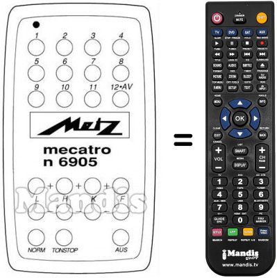 T&eacute;l&eacute;commande &eacute;quivalente MECATRON 6807