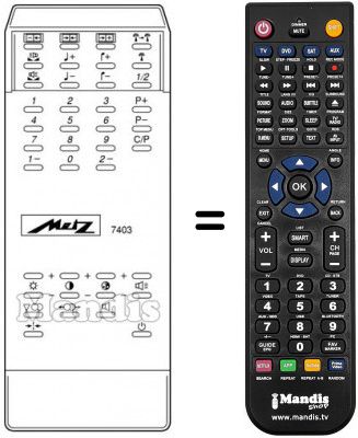 T&eacute;l&eacute;commande &eacute;quivalente MECATRON 7403