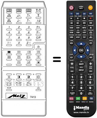 T&eacute;l&eacute;commande &eacute;quivalente MECATRON 7413