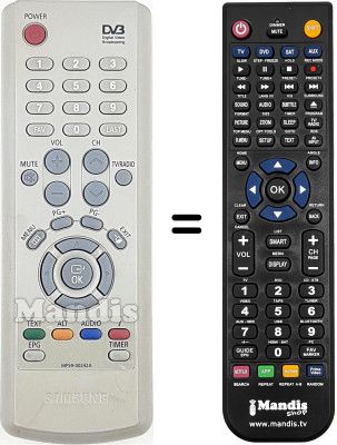 Télécommande équivalente MF59-00242 A