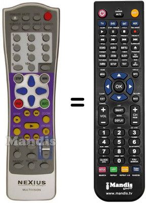 T&eacute;l&eacute;commande &eacute;quivalente MULTIVISION