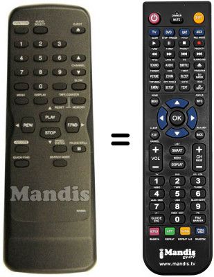 T&eacute;l&eacute;commande &eacute;quivalente Funai 29A-754