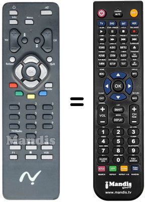 Télécommande équivalente Thomson NUMERICABLE