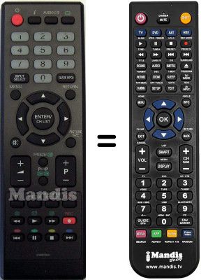 T&eacute;l&eacute;commande &eacute;quivalente Orion 076R0TR011