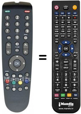 T&eacute;l&eacute;commande &eacute;quivalente Telesystem PALCO 24 / L04