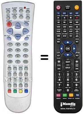 Télécommande équivalente Daewoo PDP 42 IRAL Télécommande équivalente Daewoo PDP 42 IRAL