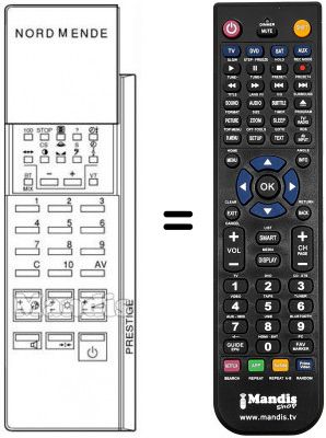 Télécommande équivalente PRESTIGE Télécommande équivalente PRESTIGE