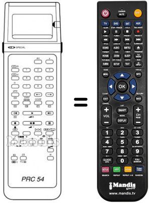 Télécommande équivalente Schaub Lorenz SL 300