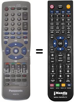 Télécommande équivalente Panasonic NV-HS930