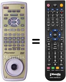 Télécommande équivalente CU-DV 025