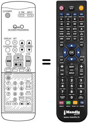 Télécommande équivalente QPRO