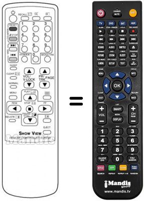Télécommande équivalente Daewoo 21F1T2 Télécommande équivalente Daewoo 21F1T2