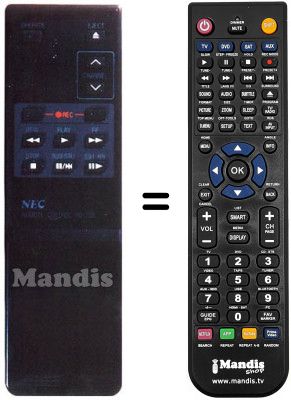 Télécommande équivalente RB-73 B Télécommande équivalente RB-73 B