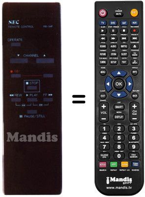 Télécommande équivalente RB-34 P Télécommande équivalente RB-34 P
