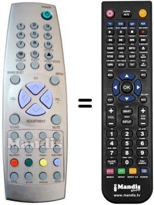 T&eacute;l&eacute;commande &eacute;quivalente MC MARREL MCM-X6969