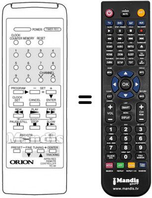 T&eacute;l&eacute;commande &eacute;quivalente 076G044180